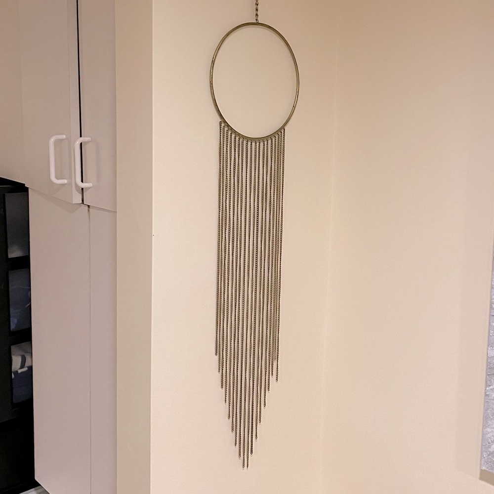 Urban Outfitters Metal Fringe Hanging Decor